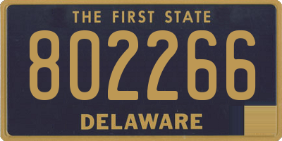 DE license plate 802266