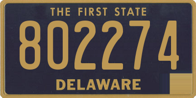 DE license plate 802274
