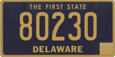 DE license plate 80230