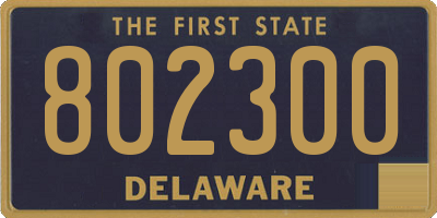 DE license plate 802300