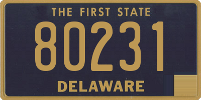 DE license plate 80231