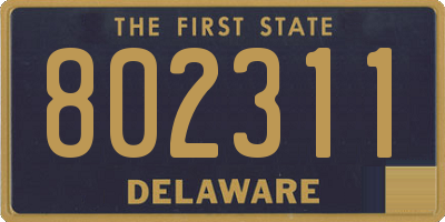 DE license plate 802311
