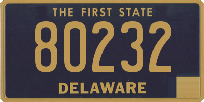 DE license plate 80232