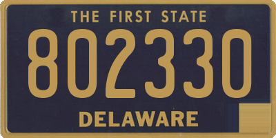 DE license plate 802330