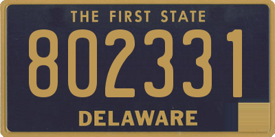 DE license plate 802331