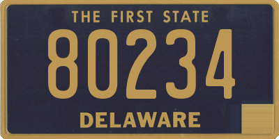 DE license plate 80234
