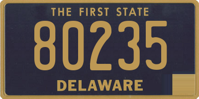 DE license plate 80235