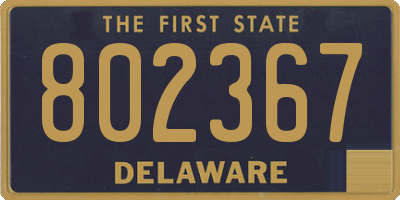 DE license plate 802367