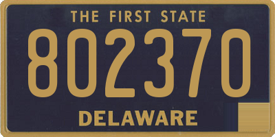 DE license plate 802370