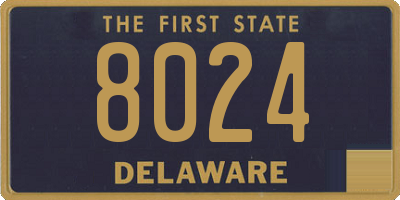 DE license plate 8024