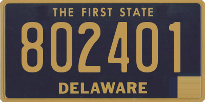 DE license plate 802401