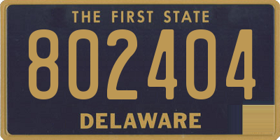 DE license plate 802404