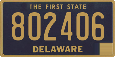 DE license plate 802406