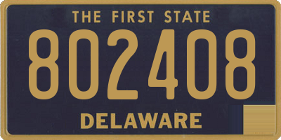 DE license plate 802408