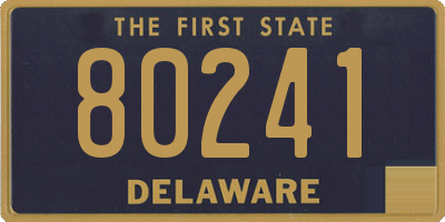 DE license plate 80241
