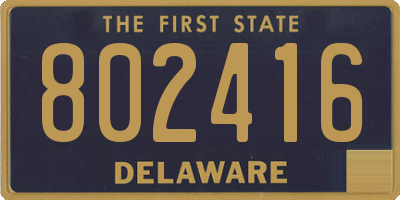 DE license plate 802416