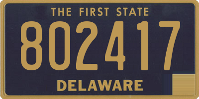 DE license plate 802417