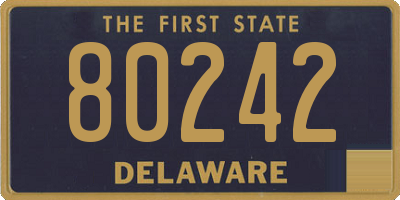 DE license plate 80242