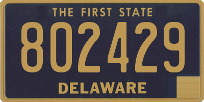 DE license plate 802429