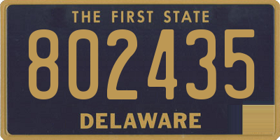 DE license plate 802435