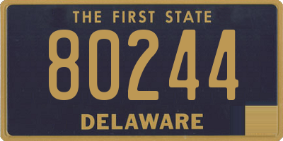 DE license plate 80244