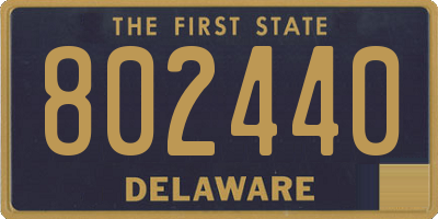 DE license plate 802440