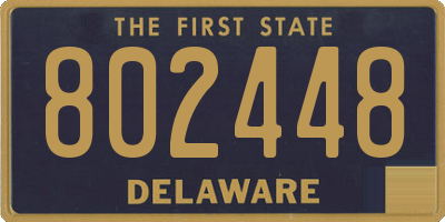 DE license plate 802448