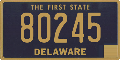 DE license plate 80245