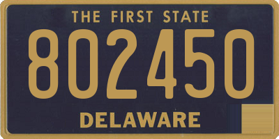 DE license plate 802450