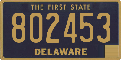 DE license plate 802453
