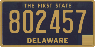 DE license plate 802457