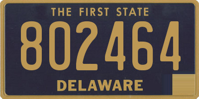 DE license plate 802464