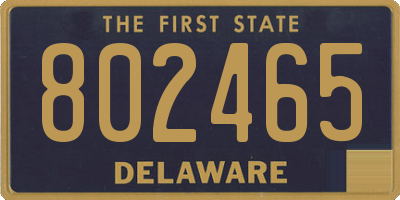 DE license plate 802465