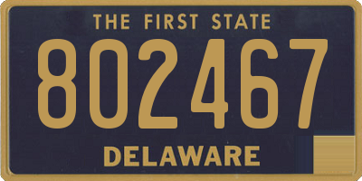 DE license plate 802467