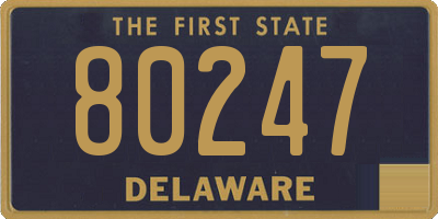 DE license plate 80247