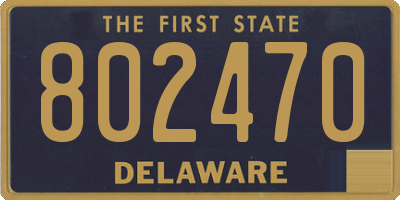 DE license plate 802470