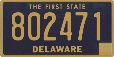 DE license plate 802471