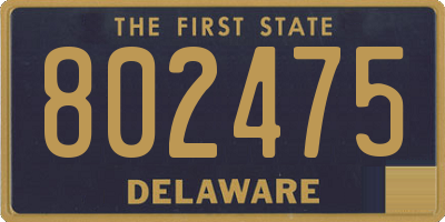 DE license plate 802475