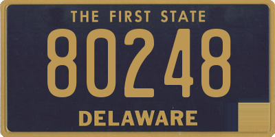 DE license plate 80248