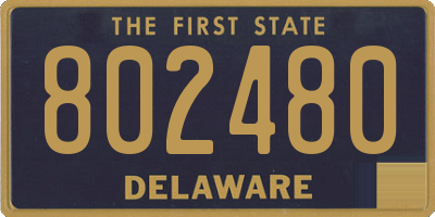 DE license plate 802480
