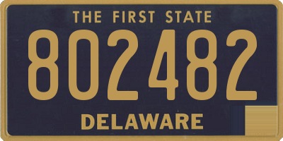 DE license plate 802482