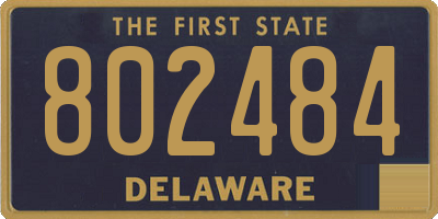 DE license plate 802484