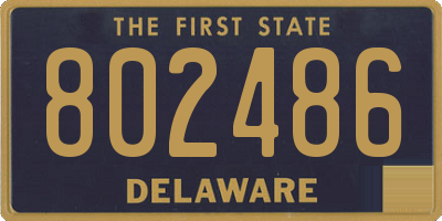 DE license plate 802486