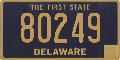 DE license plate 80249