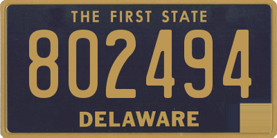 DE license plate 802494