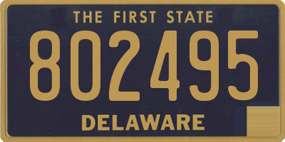 DE license plate 802495