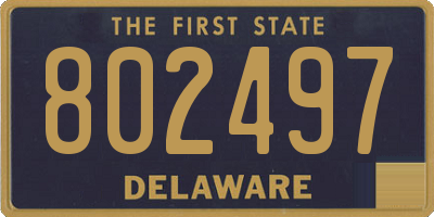 DE license plate 802497