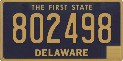 DE license plate 802498