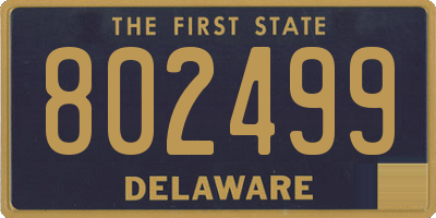 DE license plate 802499