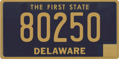 DE license plate 80250